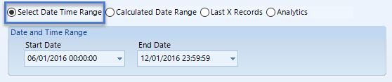 Select Date Range